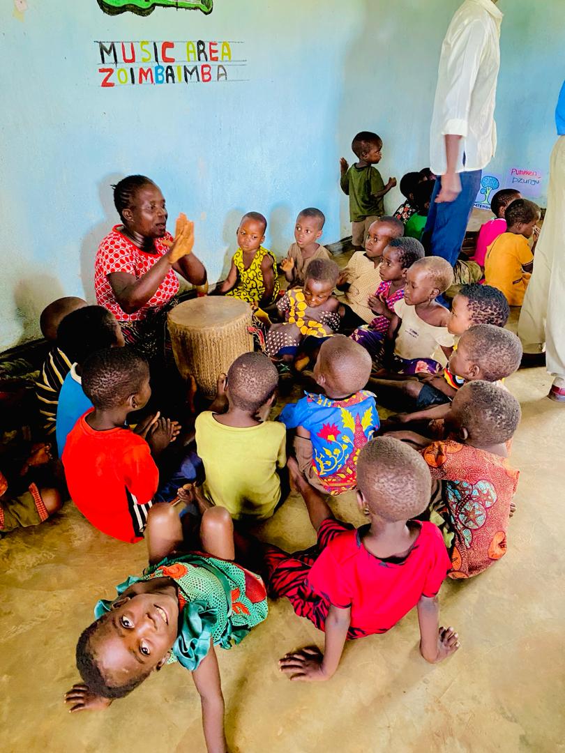 Children learning music